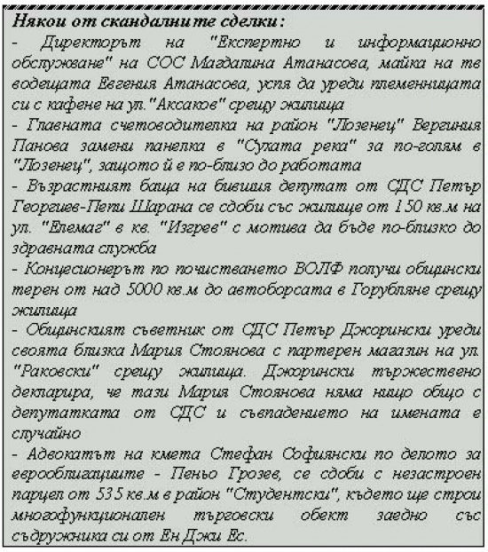 Заменките - кой, как и какво взе?
